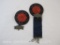 Two 1800s Sons of St. George Past President Badges
