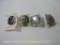 Four US Army 124th Evacuation Hospital Crest Pins