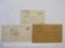 Stampless Covers from Wyoming N.Y, Wilmington Delaware and Granville N.Y.