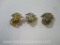Three US Marines Insignia including Two Tone Cap Pin and Two Gold Tone Pins