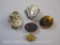 Assorted Military Pins including Army Unit Crest 327th Quarter Master Battalion, Military Drill