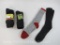 Two Pairs of Merino Wool Socks, Three Pack of Wigwam Large Socks, and one more pair, 10oz
