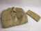 Vintage Military Cotton Khaki Shirt and Garrison Cap, see pictures