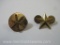 Brass Military Star and Air Defense Artillery Collar Insignia