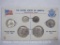 The United States of America Transitional Coins Set including Dime, Quarter and Half Dollar Coins in