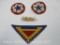 7th Army WWII Patch, Two Army Service Forces Patches and Mother of Pearl 