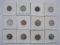 Twelve Assorted Canadian Coins, including nickel and steel nickels and more