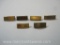 6 US Gold Military Tab Pins including 2 1/20 10K Gold Filled