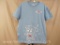 Large Light Blue Pop Team Epic Lootcrate Short Sleeve Graphic Tee 11oz