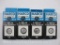 Four Boxes of Harco Blue Ribbon U-Do-It Coin Holders: Cent, Nickel, Dime and Quarter Sizes, 12 oz