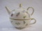 Burton+Burton Morning Meadow Ceramic Tea for One Set, 1 lb 6 oz