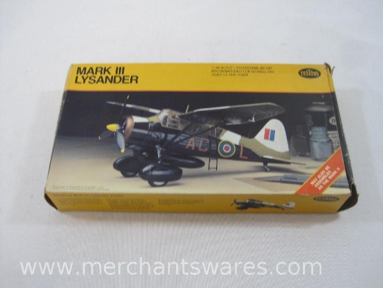 Testors Mark III Lysander 1:48 Scale Aircraft Model Kit 563, 1978 The ...