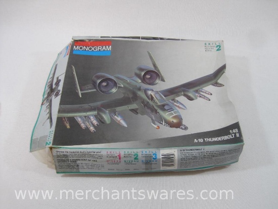 Monogram A-10 Thunderbolt II Aircraft Model Kit 5502, 1:48 Scale, Monogram Models Inc., 1 lb 2 oz