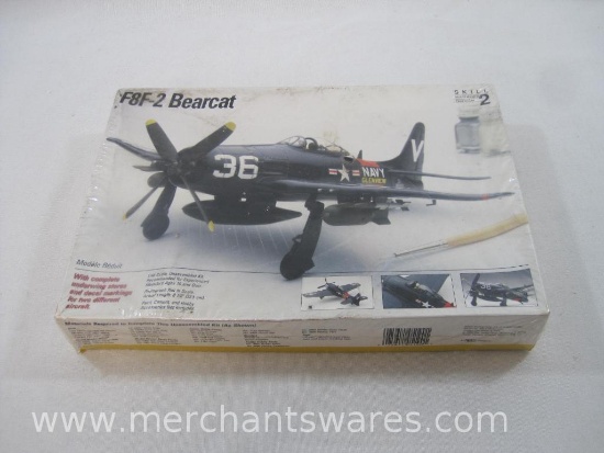 Testors F8F-2 Bearcat 1:48 Scale Aircraft Model Kit 519, 1992 The Testor Corp., 9 oz