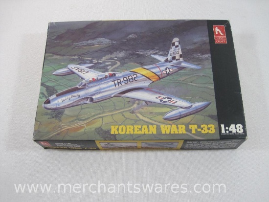 Hobby Craft Korean War T-33 Aircraft Model Kit HC1548, 9 oz