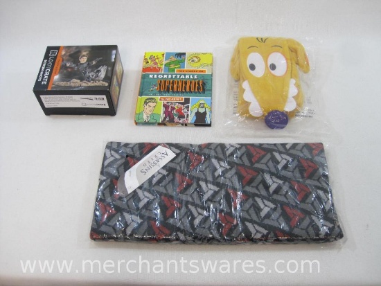 Four Loot Crate Items Includes Halo Screen Shots ODST Buck Figure, CatDog and Assassin's Creed