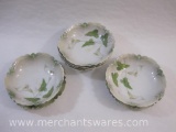 Six Calla Lily Bowls and 2 Bread Plates, RS Germany, 2 lbs 3 oz