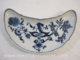 Blue Danube Porcelain Crescent Salad Plate, Japan, No 99183, 10 oz