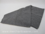 Isaac Mizrahi Live Heather Grey 100% Cashmere Infinity Scarf 7oz