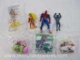 Batman McDonalds Figures, The Riddler, Two Face and Poison Ivy Cars, Burger King Wonder Woman Cup
