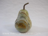 Marble Pear Figure, made in Pakistan, 14 oz