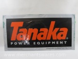 Tanaka Power Equipment Metal Sign, see pictures for condition AS IS