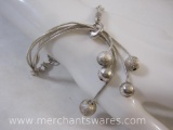 Sterling Silver Multi-Strand Bracelet, 11.9 g