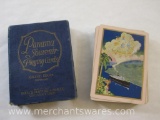 Vintage US Playing Card Co Panama Souvenir Playing Cards in original box, 5 oz