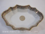 Vintage Imperial Crown China Scalloped Trinket Dish, Austria, 5 oz