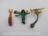 Three Transformers Beast Wars Action Figures includes Predacon Dragon, Quickstrike and Sky Shadow
