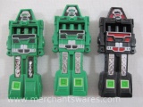 Three 1984 Robot Tootsie Toy Go-Bots Figures 3oz
