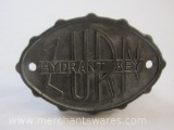 Vintage Zurn Fire Hydrant Key, 4 oz