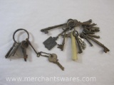 Assorted Skeleton and Vintage Keys, see pictures, 7 oz