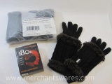 Women's Winter Accessories including 3 New Pairs of Merino Wool Socks, MukLuks Gloves and New Ear