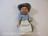 Vintage Mickey Mouse Rubber Squeak Doll, The Sun Rubber Co, see pictures AS IS, 10 oz