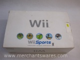 Nintendo Wii Game System with Wii Sports with original box, 8 lbs