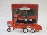 Hallmark Keepsake 1955 Murray Tractor and Trailer Kiddie Car Classics Set of 2 Ornaments in Original