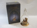 Fontanini Blown-Glass Ornament with Holy Family Blown Glass Ornament 56180 in original box, 7 oz