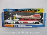 Super Kings Match Box K-27 Miss Embassy Powerboat & Transporter in original box 12oz