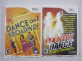 Two Dancing Wii Games including Country Dance and Dance on Broadway, 7 oz