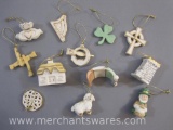 Lenox Luck of the Irish St Patrick's Day Set of 12 Ornaments in Original Box, 7 oz
