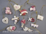 Lenox Be Mine Valentine Set of 12 Ornaments in Original Box, 6 oz