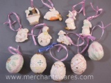 Lenox Easter Tree Set of 12 Ornaments in Original Box, 11 oz
