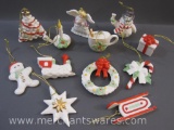 Lenox Winter Delights Christmas Set of 12 Ornaments in Original Box, 9 oz