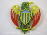 Capri Celtic Painted Eagle Brooch/Pin