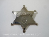 Vintage Metal Sheriff Star Badge