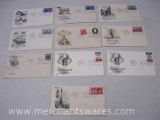 Patriotic First Day Covers includes Honoring The National Guard, Honorable Discharge Emblem, 50th