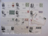 1960s First Day Covers includes Johnny Appleseed, Albert Gallatin, Dwight D. Eisenhower and more