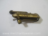 Vintage Brass Trench Torch Pull Slide Cigarette Lighter