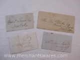 Stampless Covers from Providence Rhode Island 1849, Hartford Connecticut 1842, Boston Massachusetts